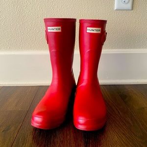 Hunter rain boots short